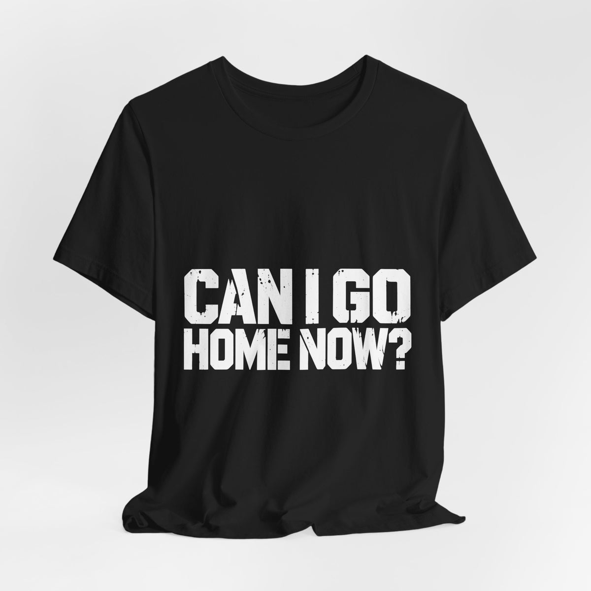 Can I Go Home Now? T-Shirt — Homebody Humor