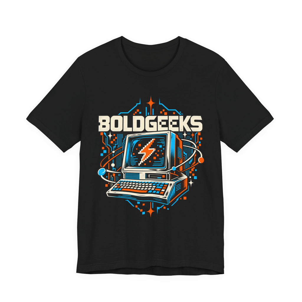 BOLDGEEKS Retro Computer Geek T-Shirt