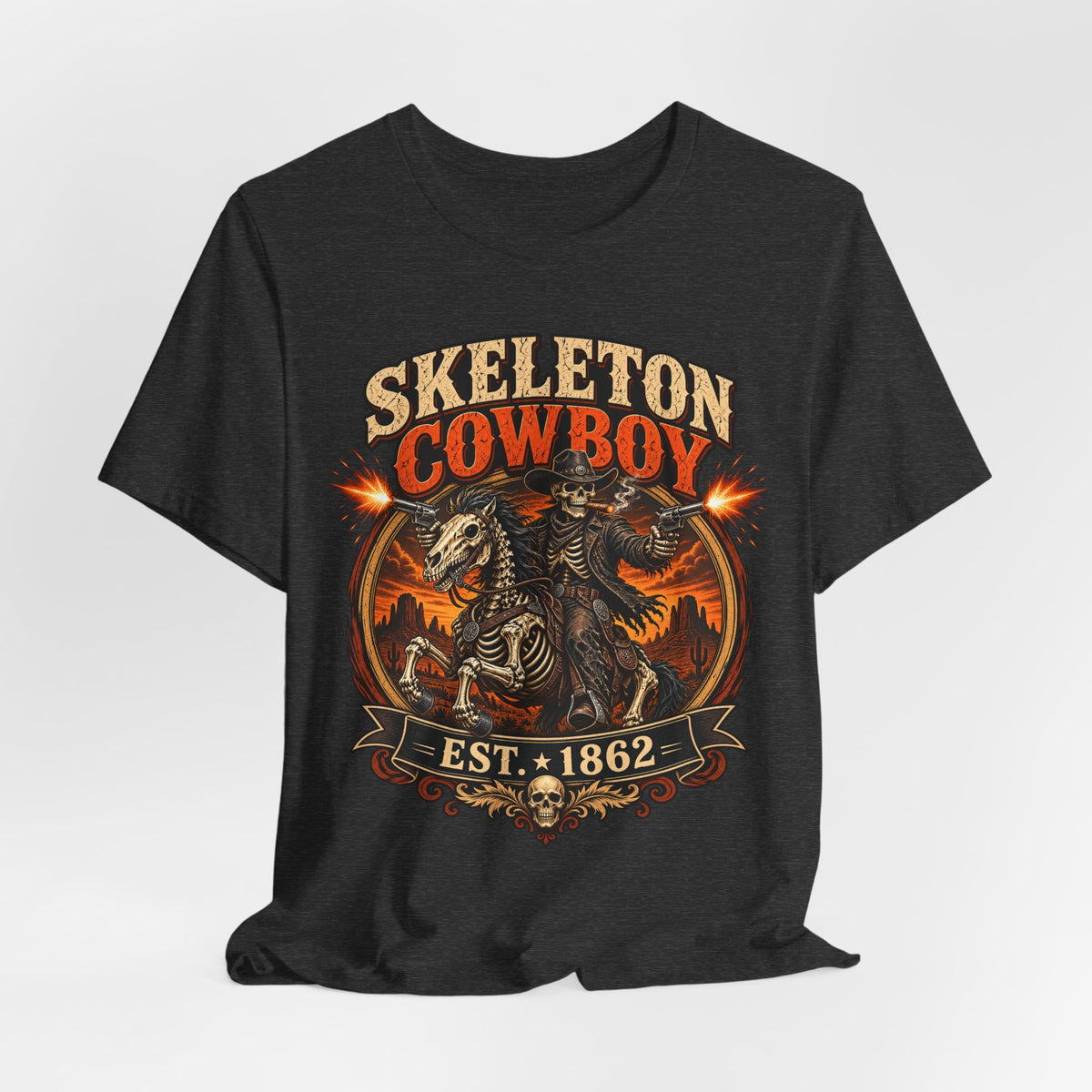 Skeleton Cowboy Est. 1862 T-Shirt