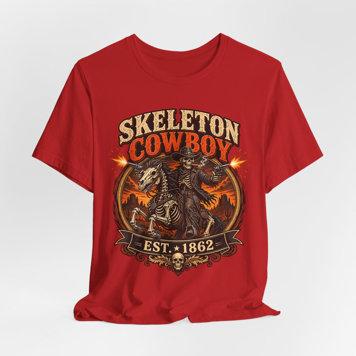 Skeleton Cowboy Est. 1862 T-Shirt